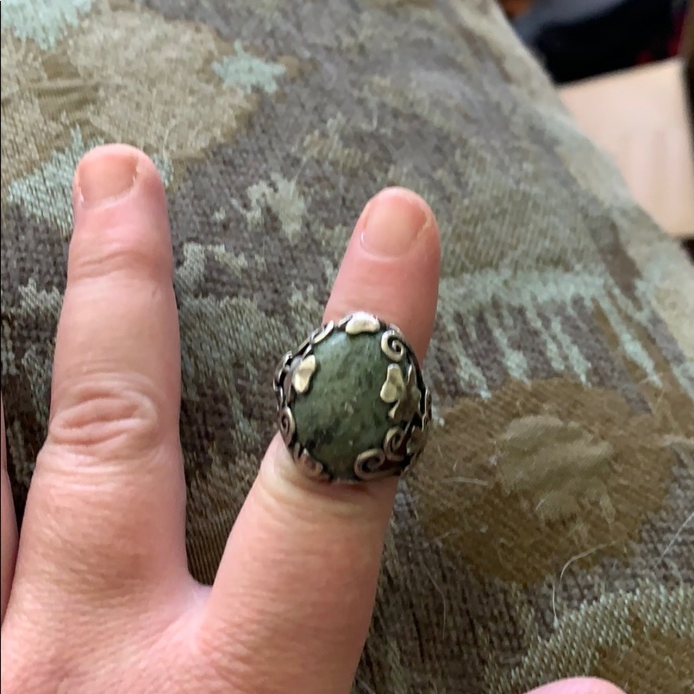 Connemara marble statement ring
